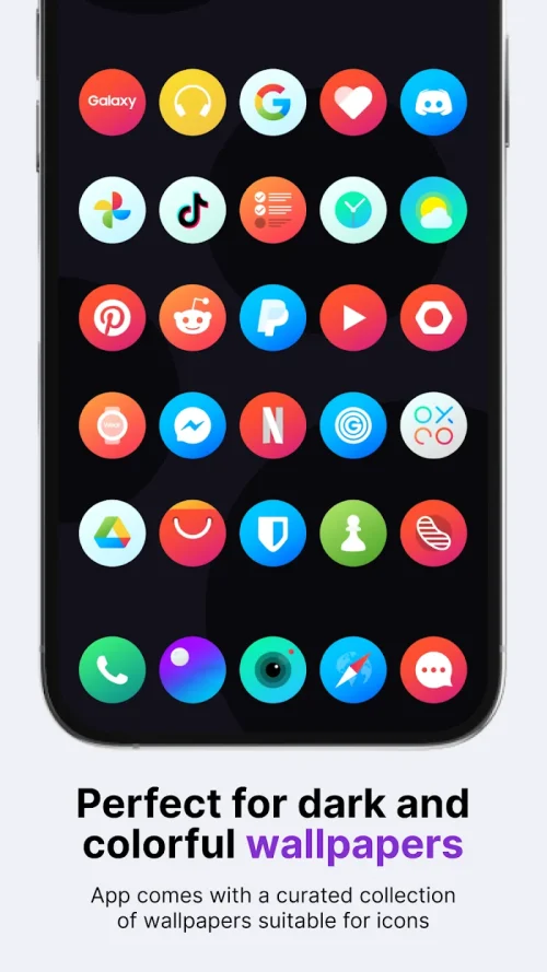 Hera Icon Pack: Circle Icons Captura de tela 1