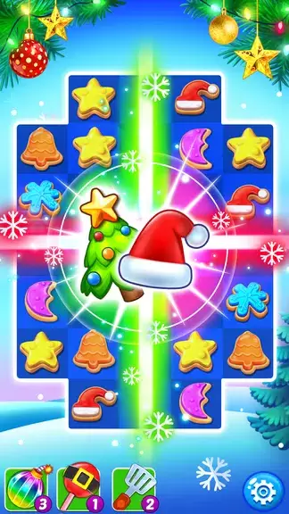 Christmas Cookie: Match 3 Game Ảnh chụp màn hình 0