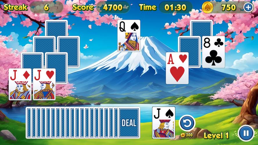 TriPeaks Solitaire Challenge Screenshot 3