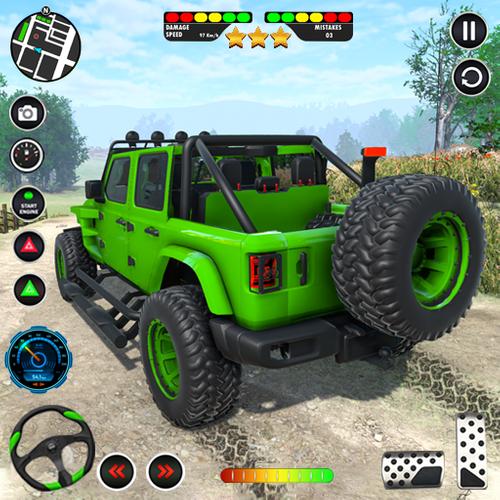 US Offroad Fury Car Driving 3D स्क्रीनशॉट 0