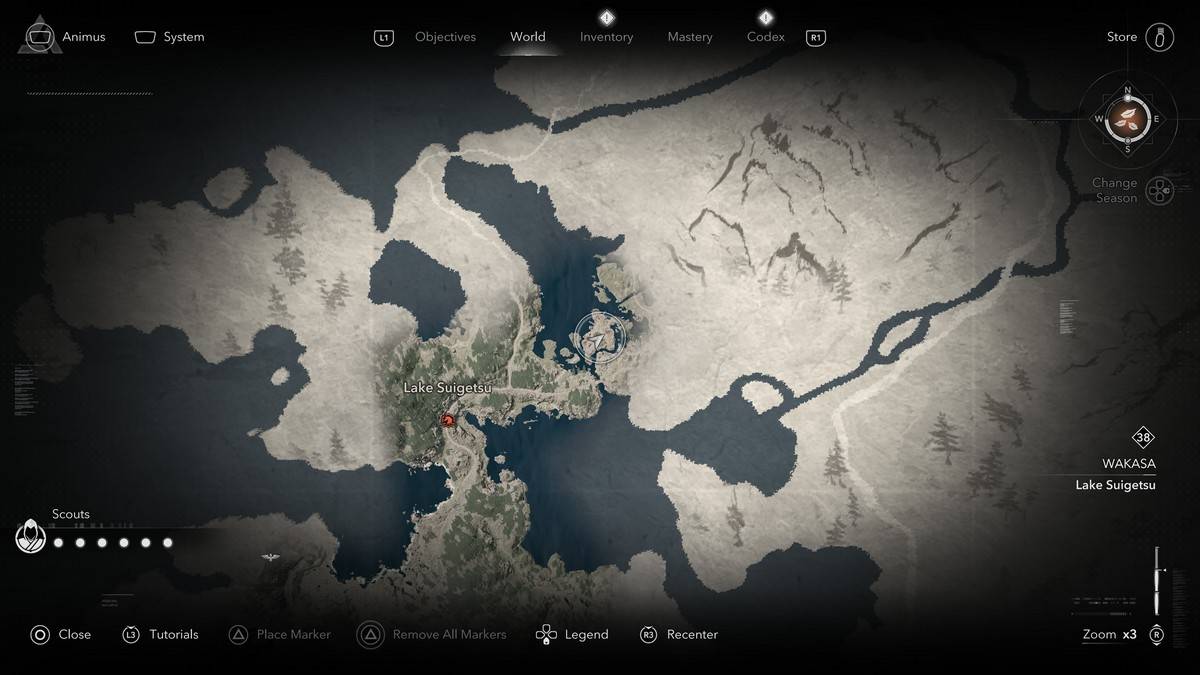 Legendärer Sumi-E-Standort in Assassins Creed Shadows.