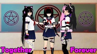 SchoolGirl AI 3D Anime Sandbox 스크린샷 1