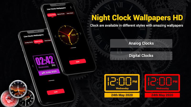 Smart Digital Clock Wallpapers Zrzut ekranu 1