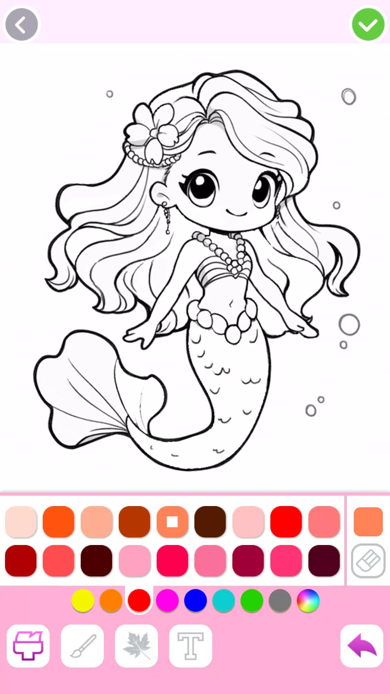 Mermaid Coloring:Mermaid games Tangkapan skrin 3