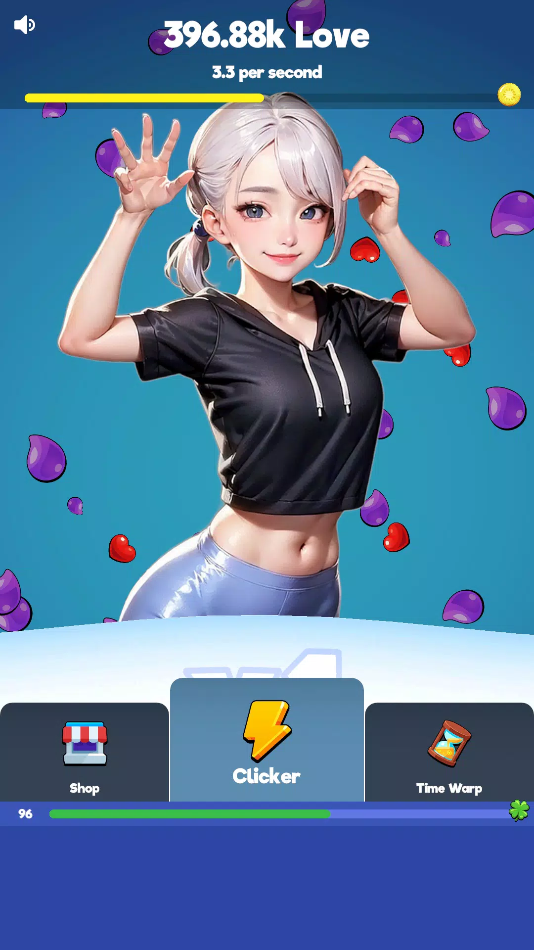 Sexy touch girls: idle clicker スクリーンショット 1