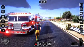 Fire Truck Game:US Firefighter Zrzut ekranu 1