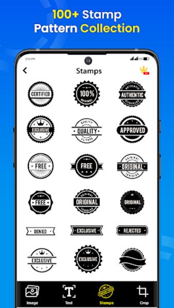 Stamp Maker – Image Watermark Capture d'écran 1