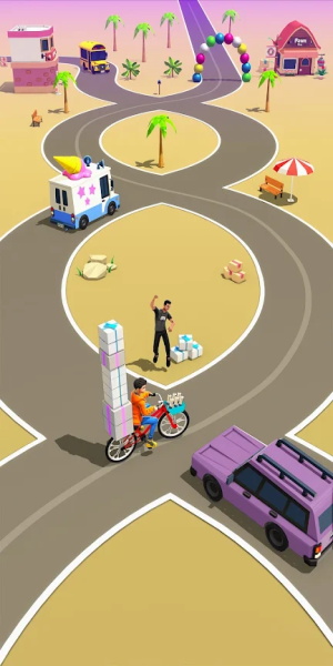 Paperboy Ticket Delivery Game Screenshot 1