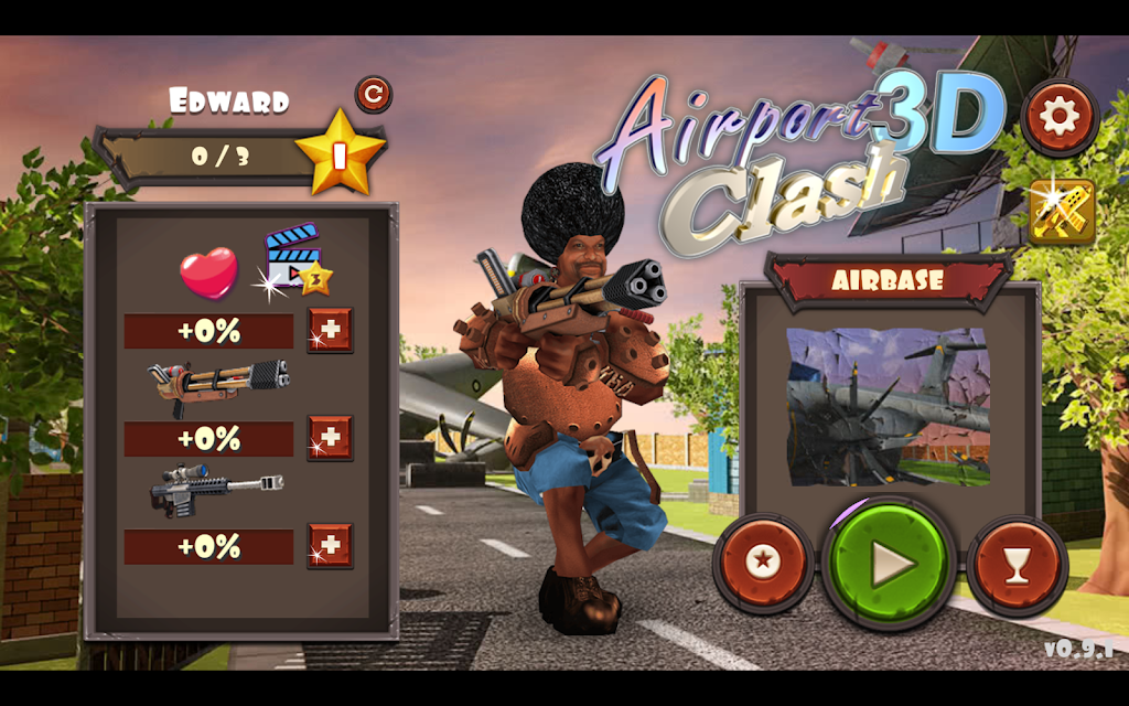 Airport Clash 3D - Minigun Sho