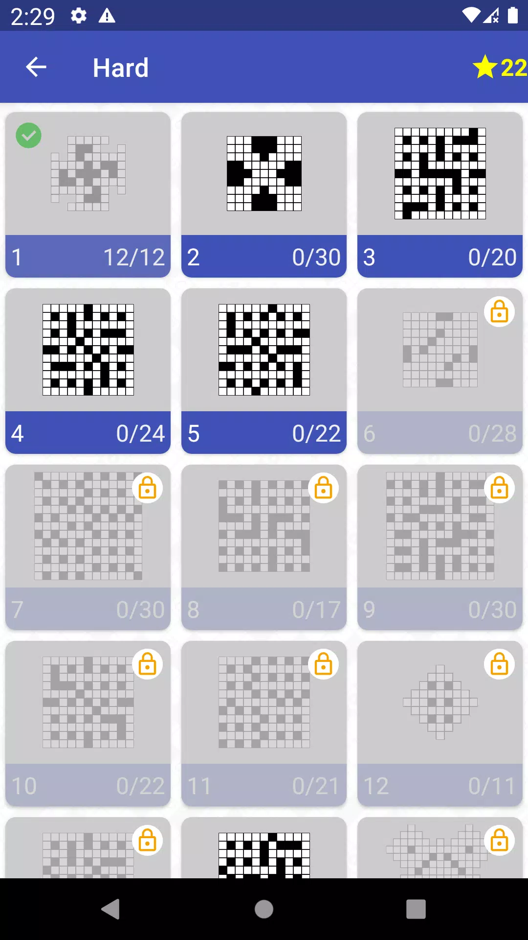 English Crossword puzzle Screenshot 2