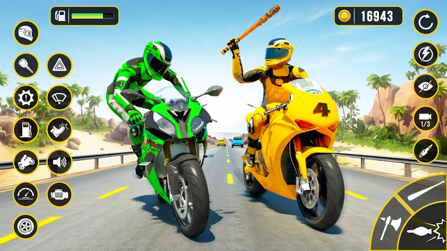 Schermata Moto Attack - Bike Racing Game 1