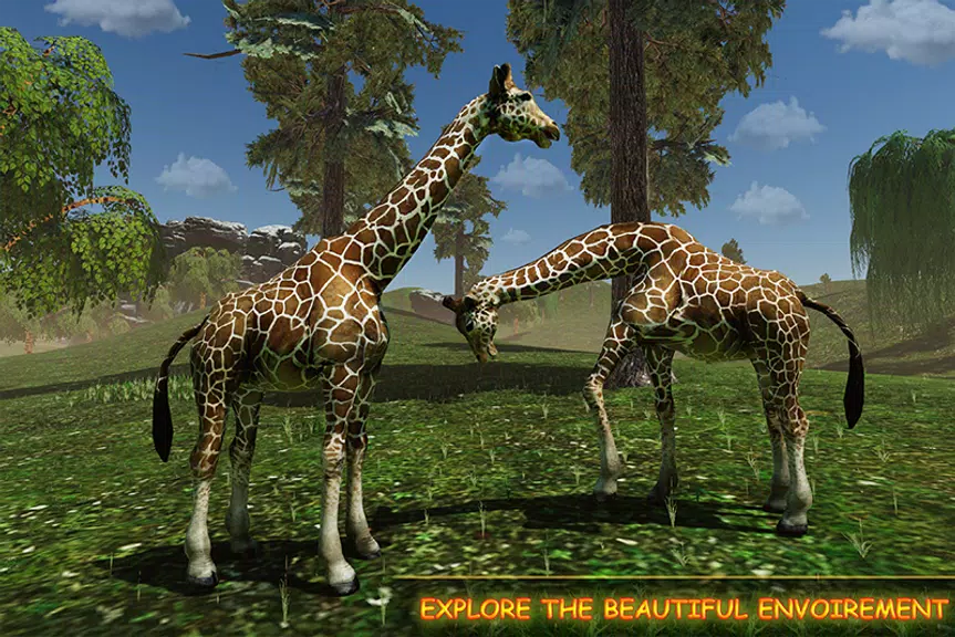 Giraffe Family Life Jungle Sim ภาพหน้าจอ 1