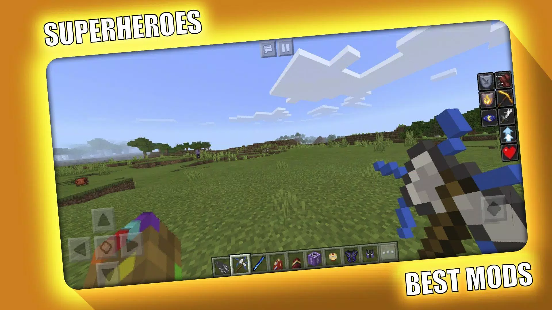 Superheroes Mod for Minecraft Schermafbeelding 1