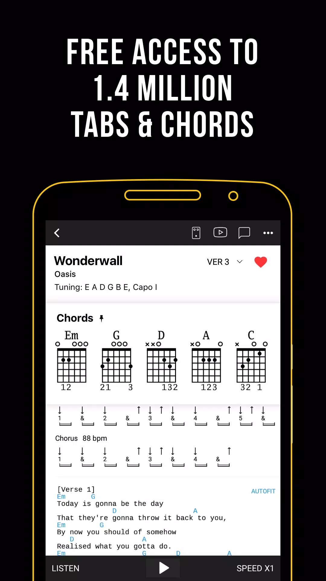 Ultimate Guitar: Tabs & Chords Zrzut ekranu 0