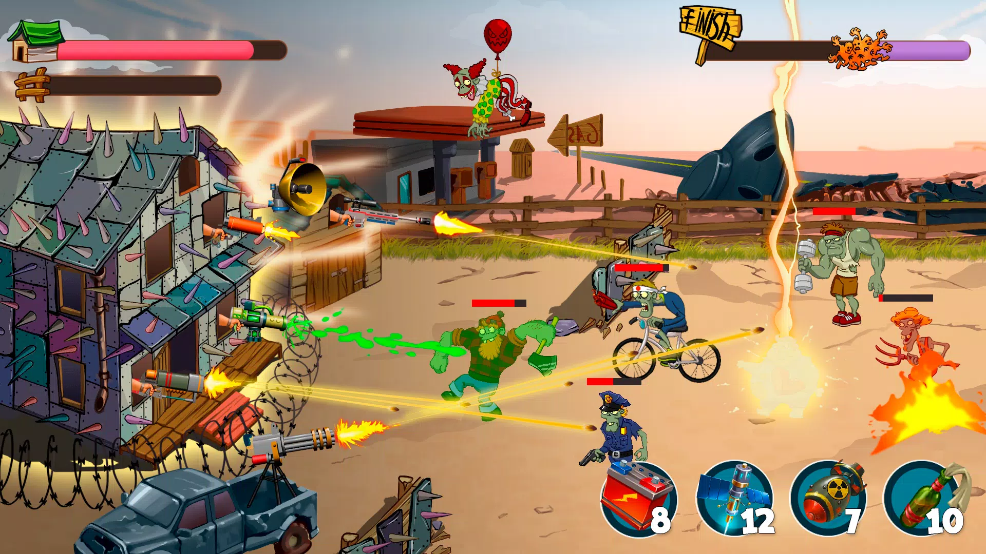 Zombie Rush Village Defense স্ক্রিনশট 3