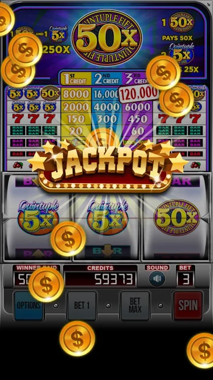 Quintuple 50x Free Slots Ảnh chụp màn hình 1