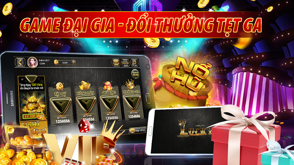 Slot - Vuong quoc lucky, Game Danh Bai Doi Thuong Скриншот 2