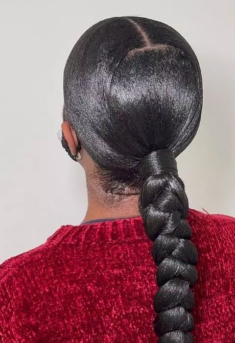 Sleek Braided Ponytail Styles Zrzut ekranu 2