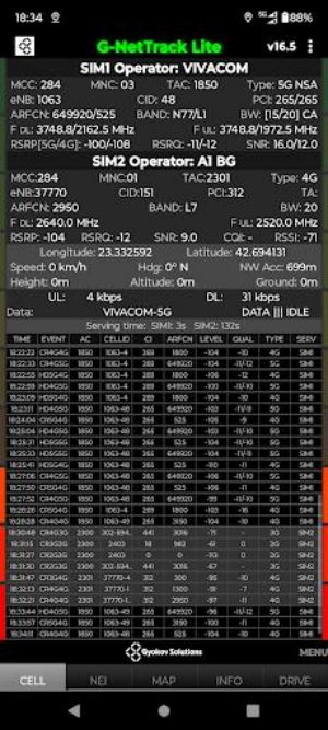 G-NetTrack Lite Ekran Görüntüsü 0