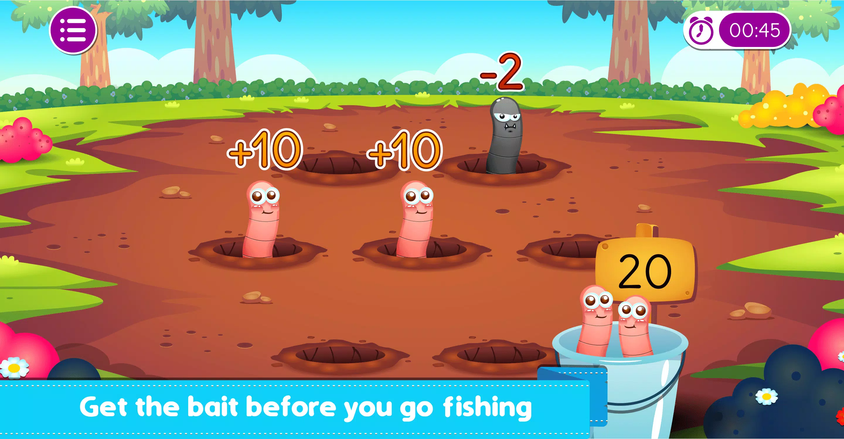 Marbel Fishing - Kids Games Schermafbeelding 1