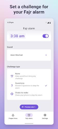 Fajr: Fajr Alarm, Prayer Times Capture d'écran 3