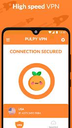 Pulpy VPN Unlimited VPN Proxy Tangkapan skrin 0