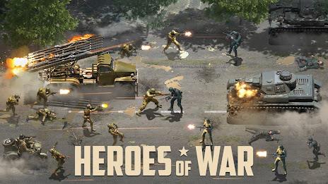 Heroes of War: Idle army game Captura de tela 0