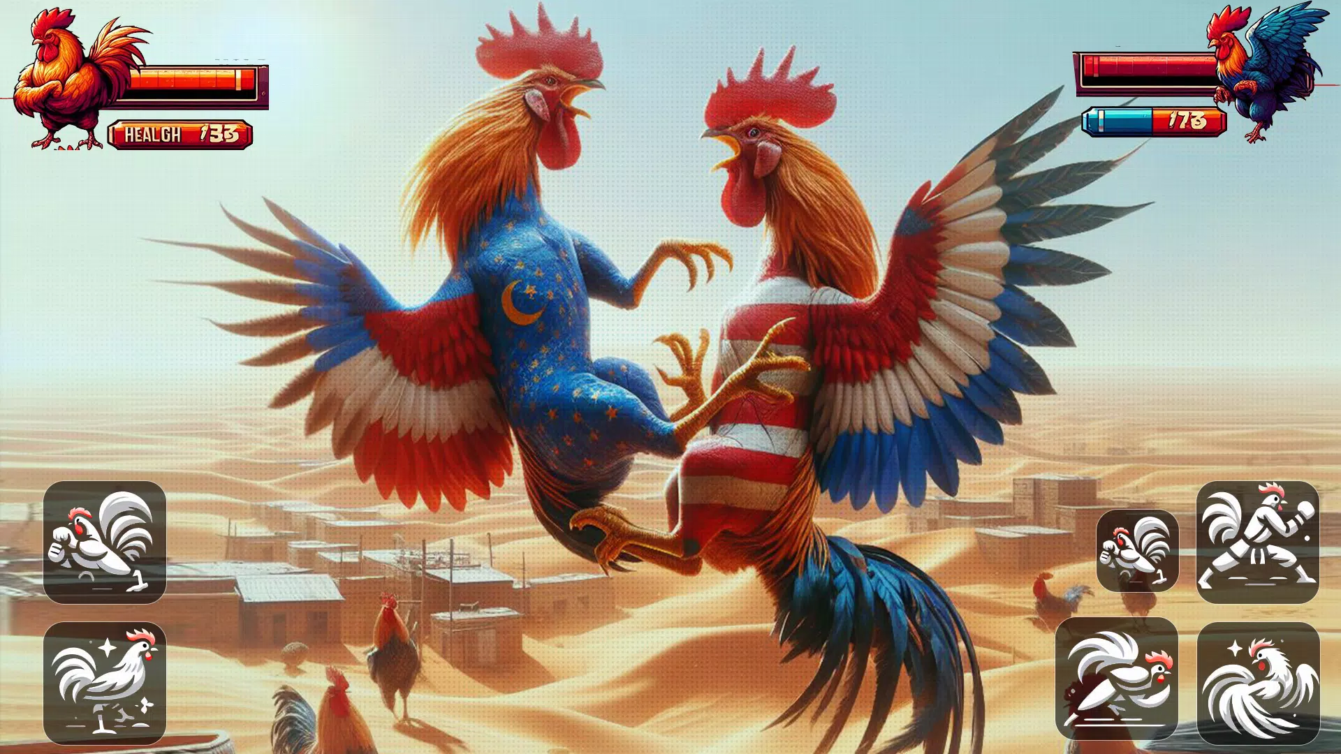 Street Rooster Fight Kung Fu 스크린샷 1