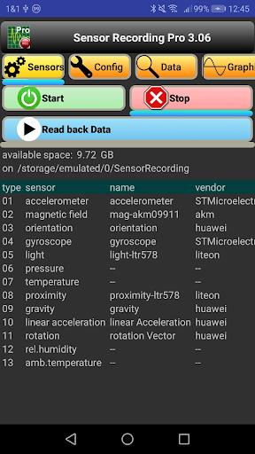 Sensor Recording Lite Screenshot 1