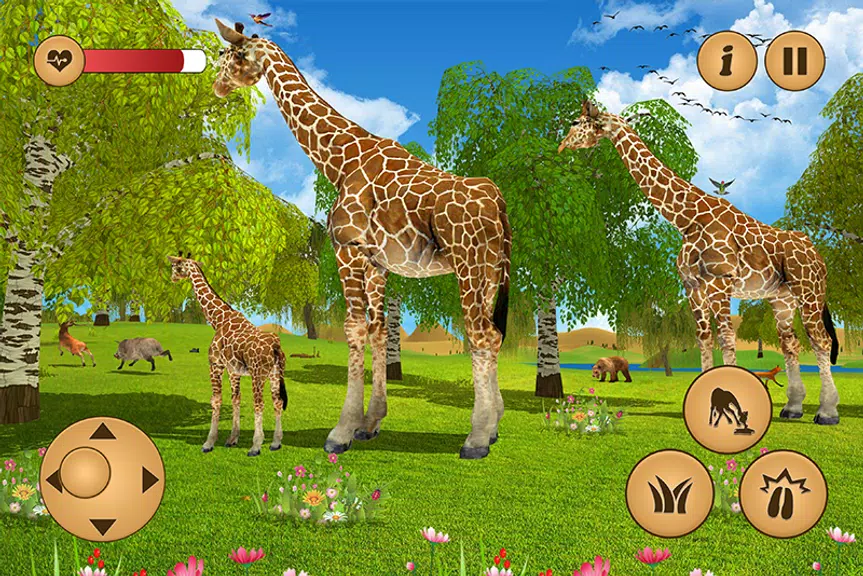 Giraffe Family Life Jungle Sim ภาพหน้าจอ 3