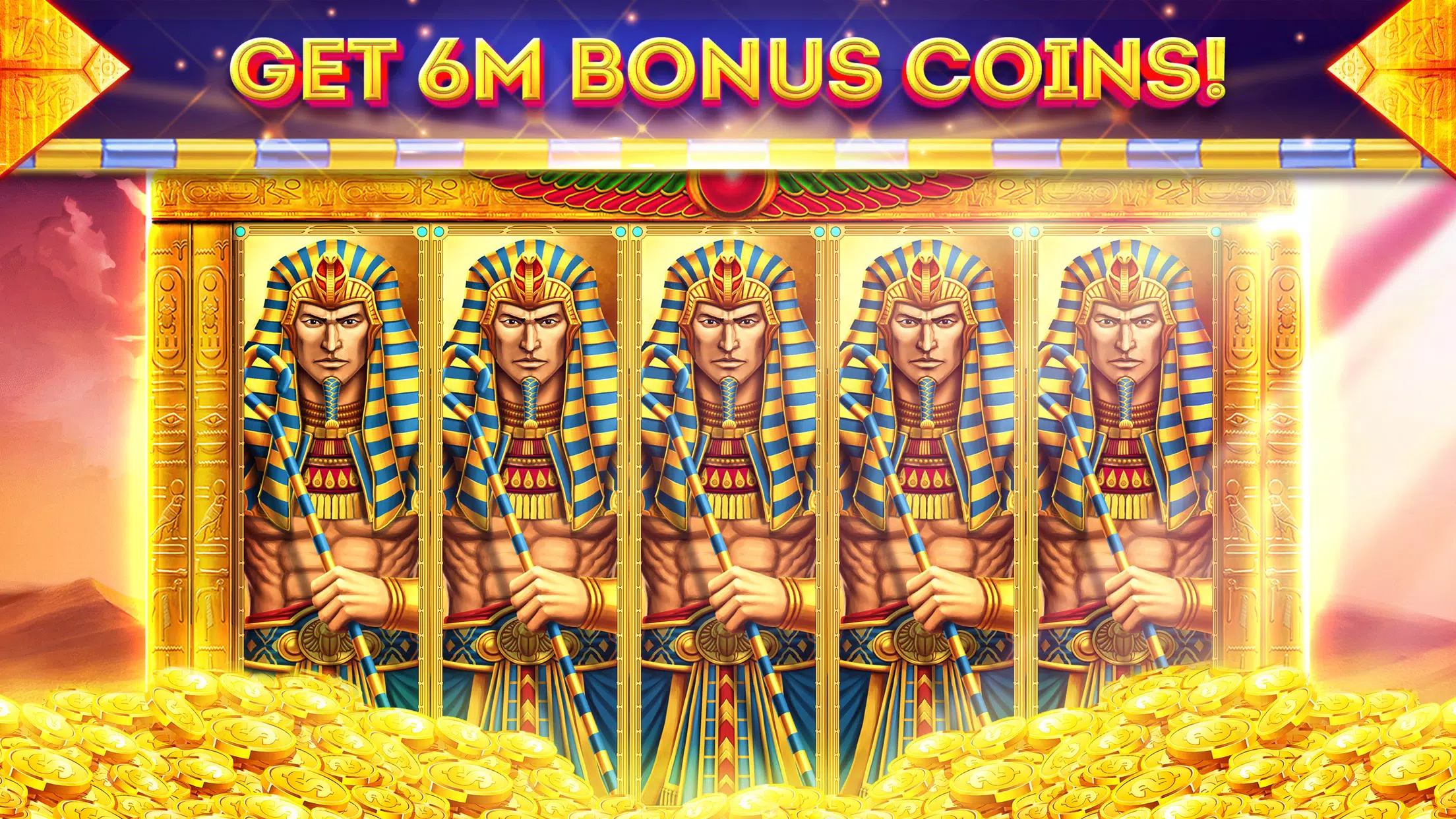 Pharaohs of Egypt Slots Casino স্ক্রিনশট 0