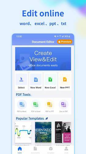 Document Editor:Word,Sheet,PDF Schermafbeelding 0