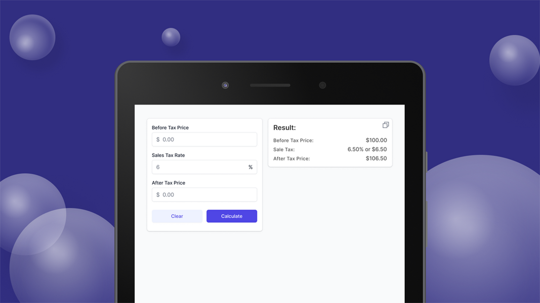 Schermata Sales Tax Calculator 1