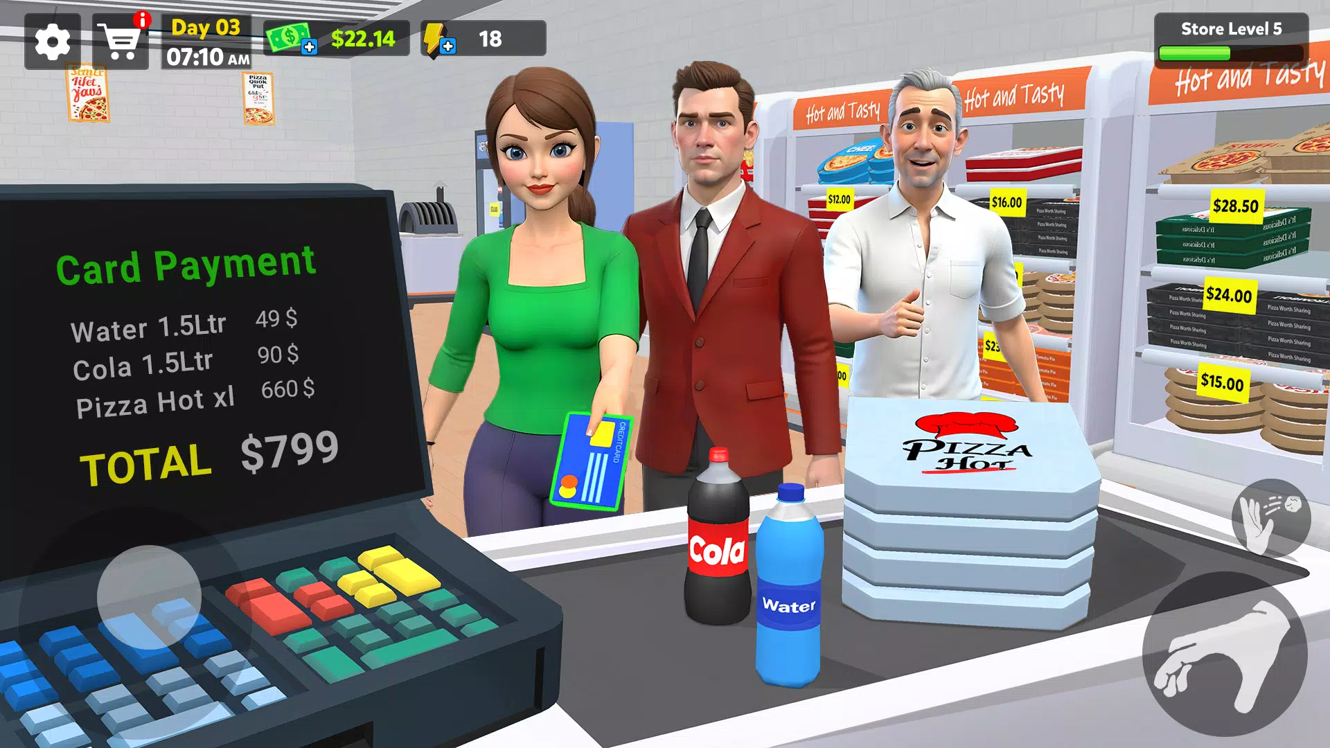 Pizza Shop Simulator 3D ภาพหน้าจอ 2