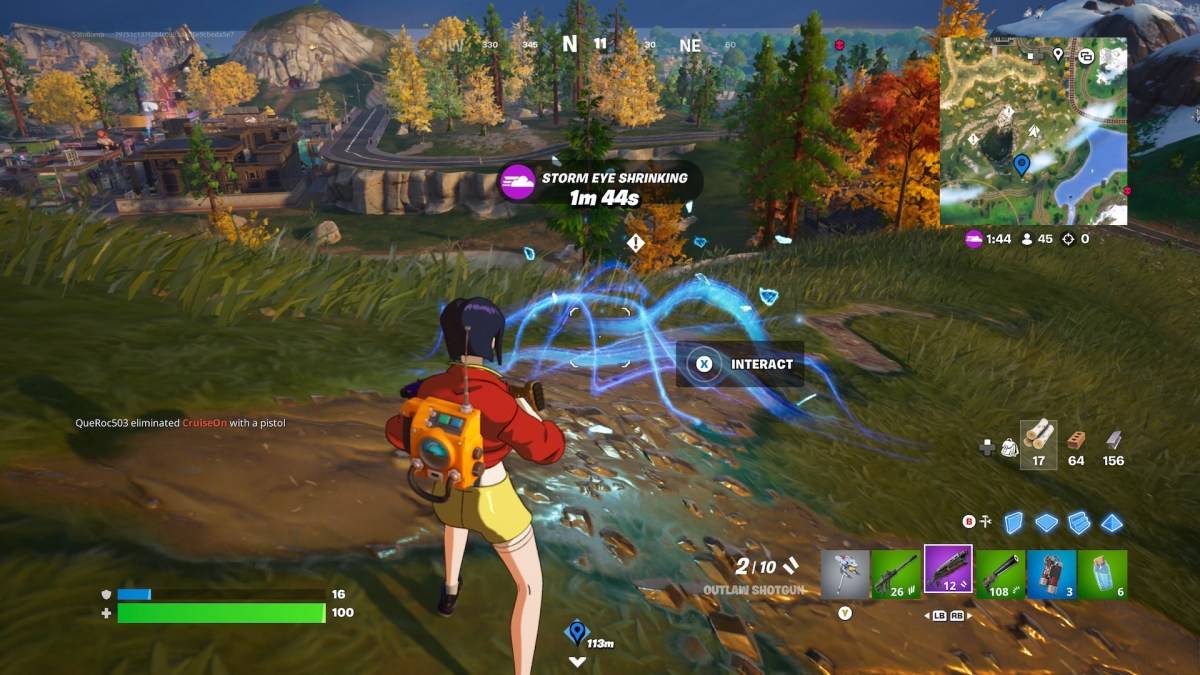 作为传感器背包的文章的一部分，Fortnite中的神秘能量签名。