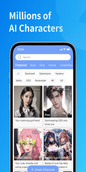 Hi.AI - Chat With AI Character应用截图第0张