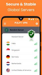 Pulpy VPN Unlimited VPN Proxy Tangkapan skrin 2