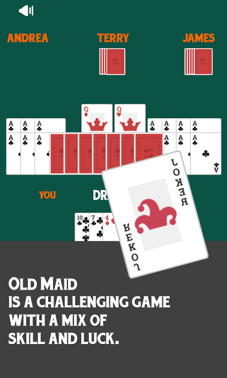 Old Maid Free Card Game Tangkapan skrin 0