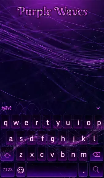 Purple Waves Wallpaper Screenshot 1