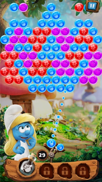 Smurfs Bubble Story Tangkapan skrin 1