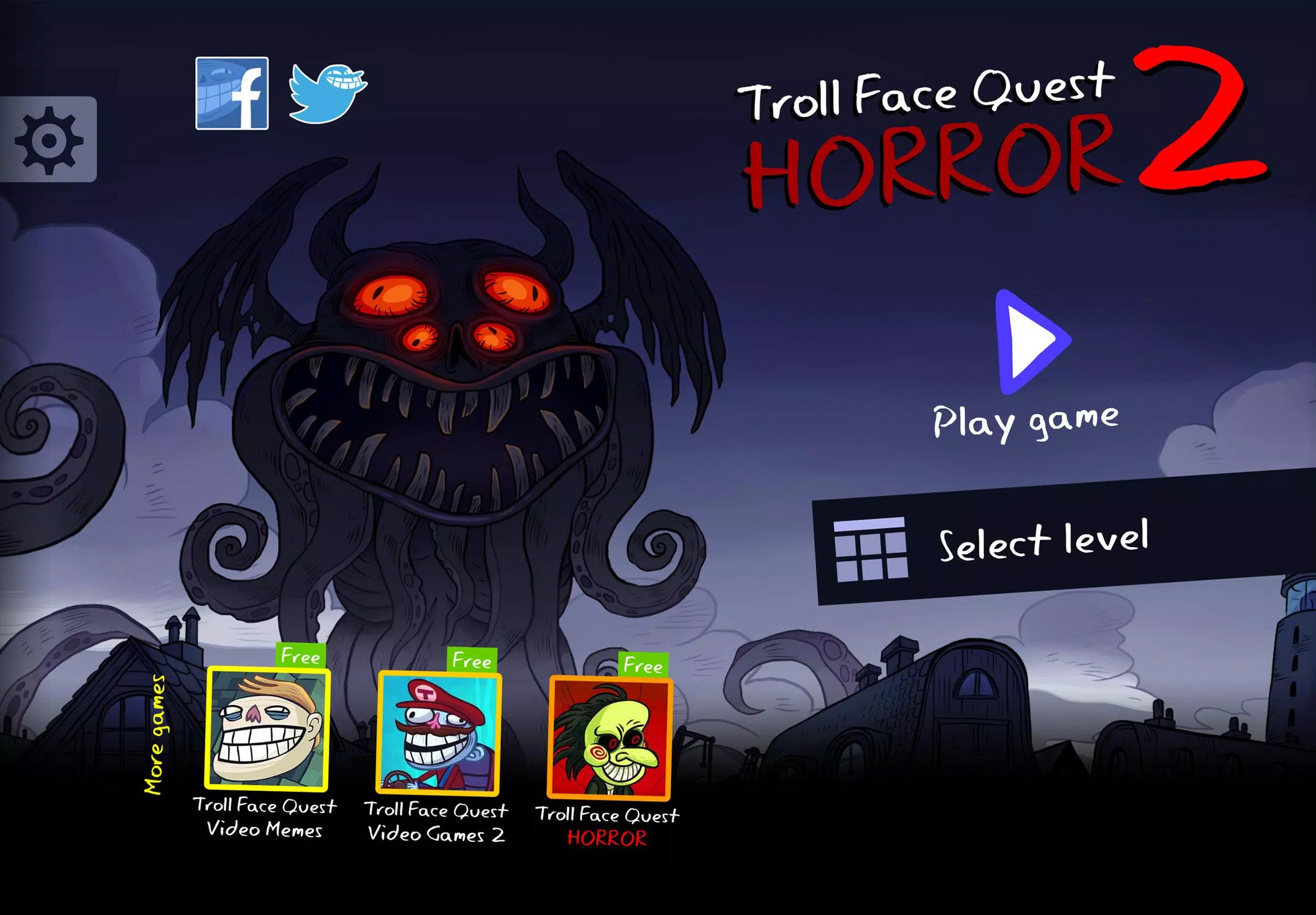 Troll Face Quest: Horror 2 Captura de tela 0