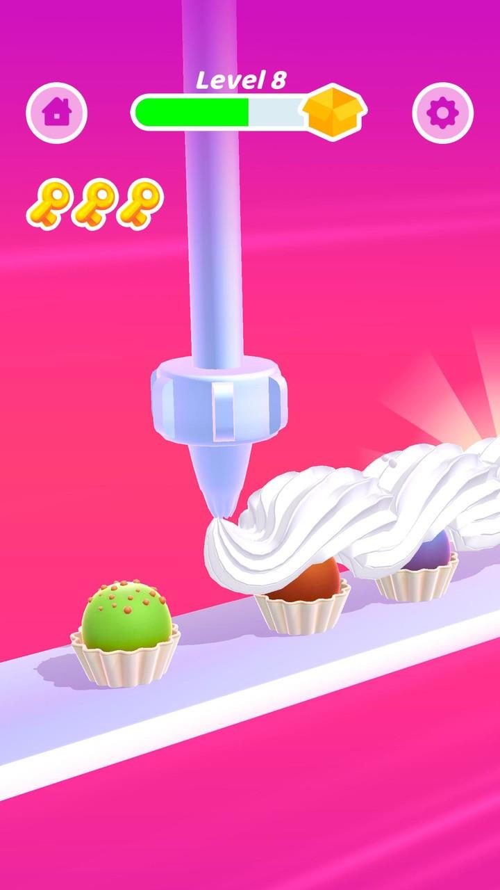 Perfect Cream: Icing Cake Game スクリーンショット 2