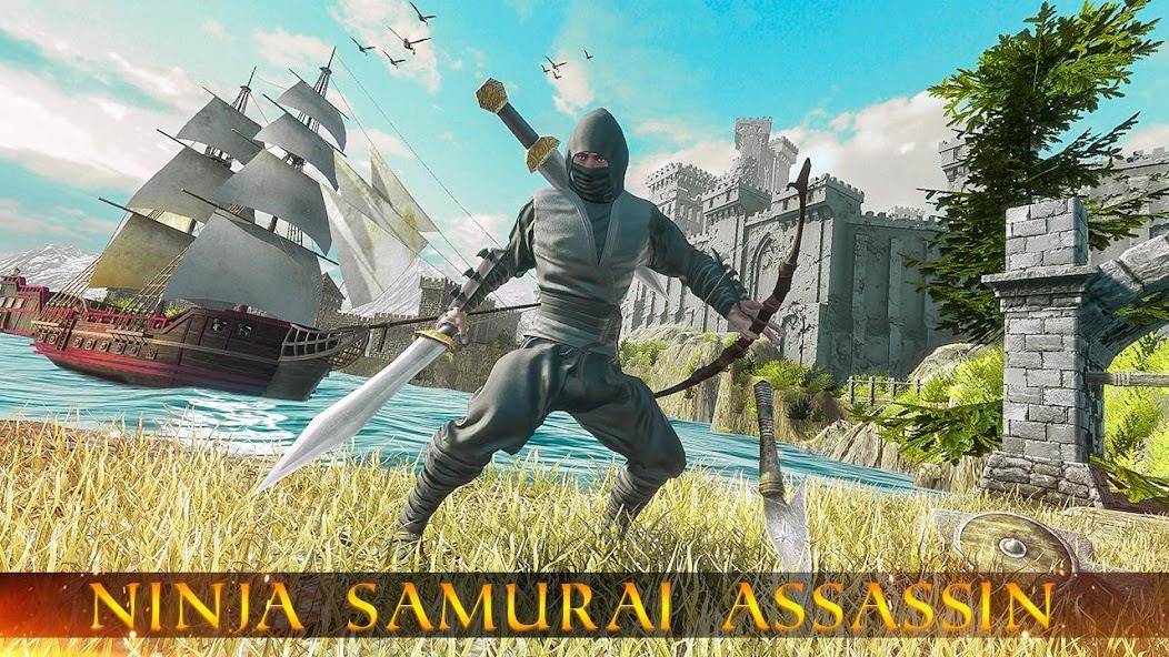 Ninja Samurai Assassin Hunter Mod Captura de tela 2