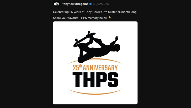 Tony Hawk's Pro Skater 25th Anniversary Announcement