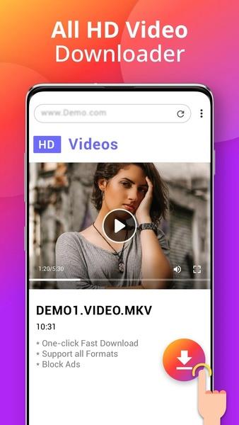 Downloader - Video Downloader Zrzut ekranu 1