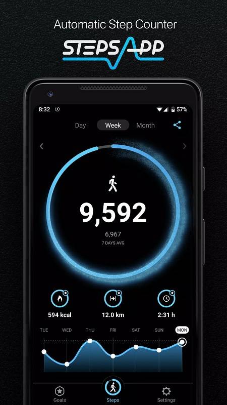 StepsApp Pedometer & Step Counter Ekran Görüntüsü 0