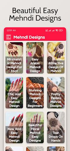 Mehndi Design: Easy & Offline স্ক্রিনশট 3