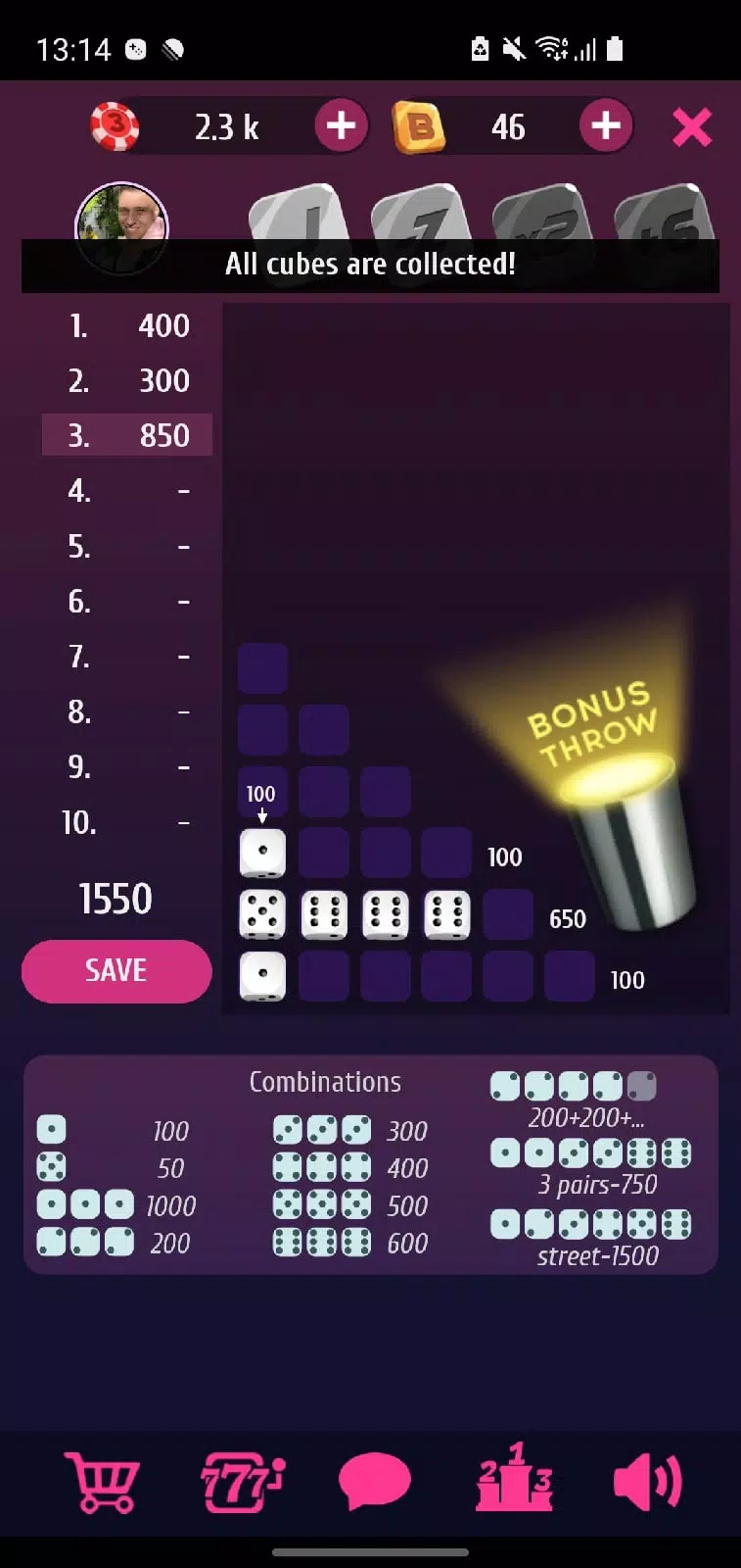 Farkle Pro - 10000 dice game Скриншот 2