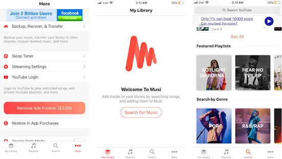 Musi : Simple Music Streaming Advice Скриншот 1