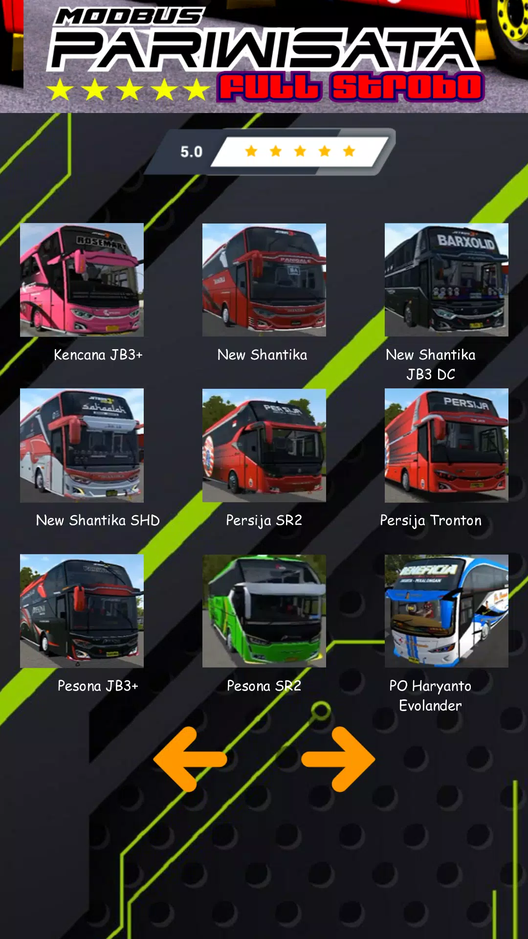 Mod Bus Pariwisata Full Strobo Screenshot 2